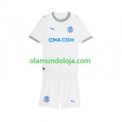Camisola Olympique de Marseille Criança Equipamento Primeiro 2026-2027 Manga Curta